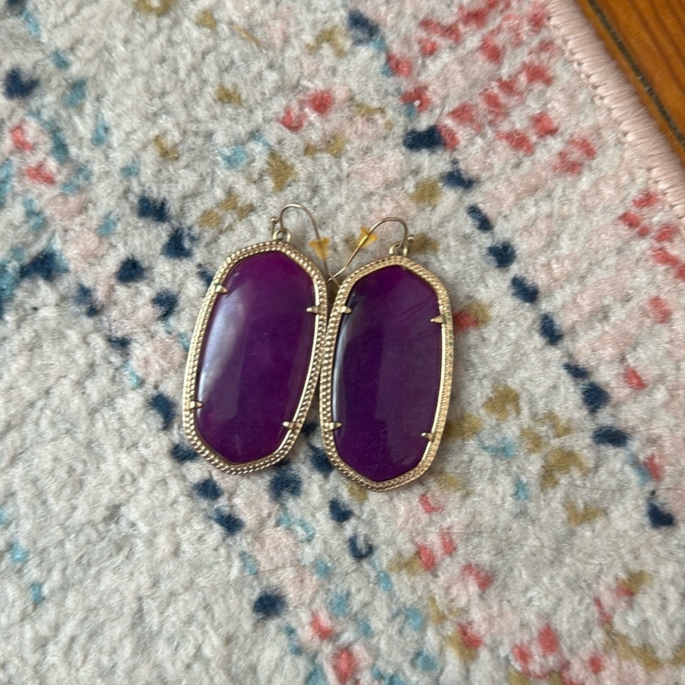 Purple Kendra Scott Elle earrings